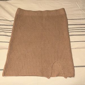 Tan knit Skirt